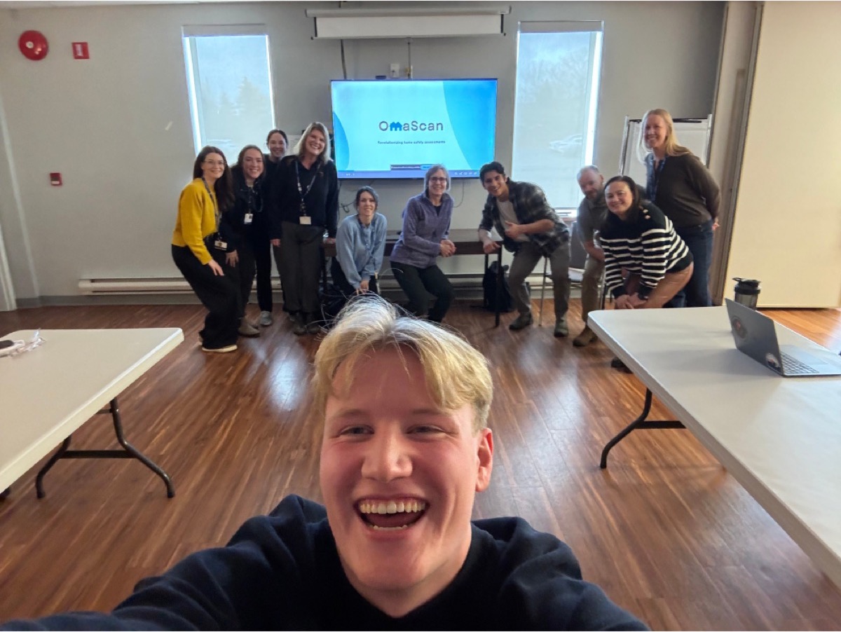 The team with community occupational therapists at an NL Health Services meeting
